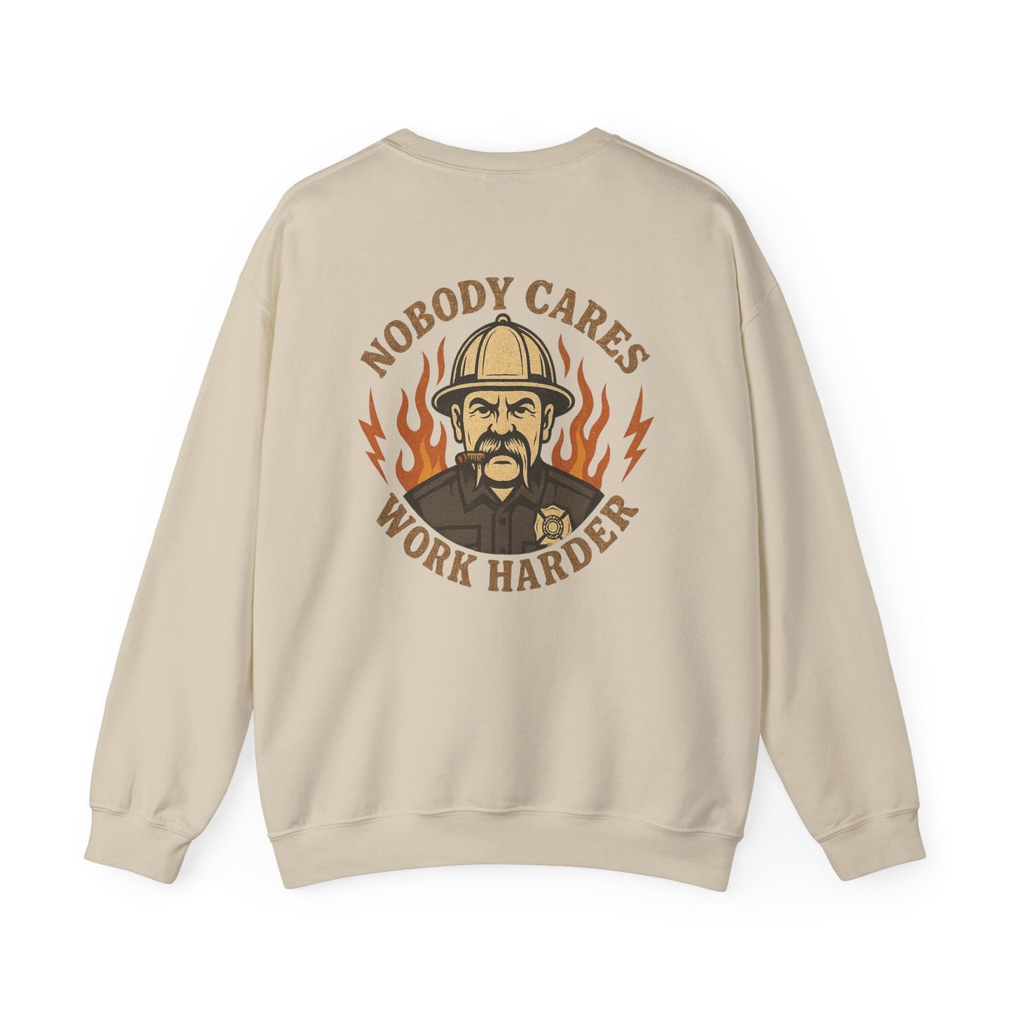 Motivational Crewneck Sweatshirt for Firefighters