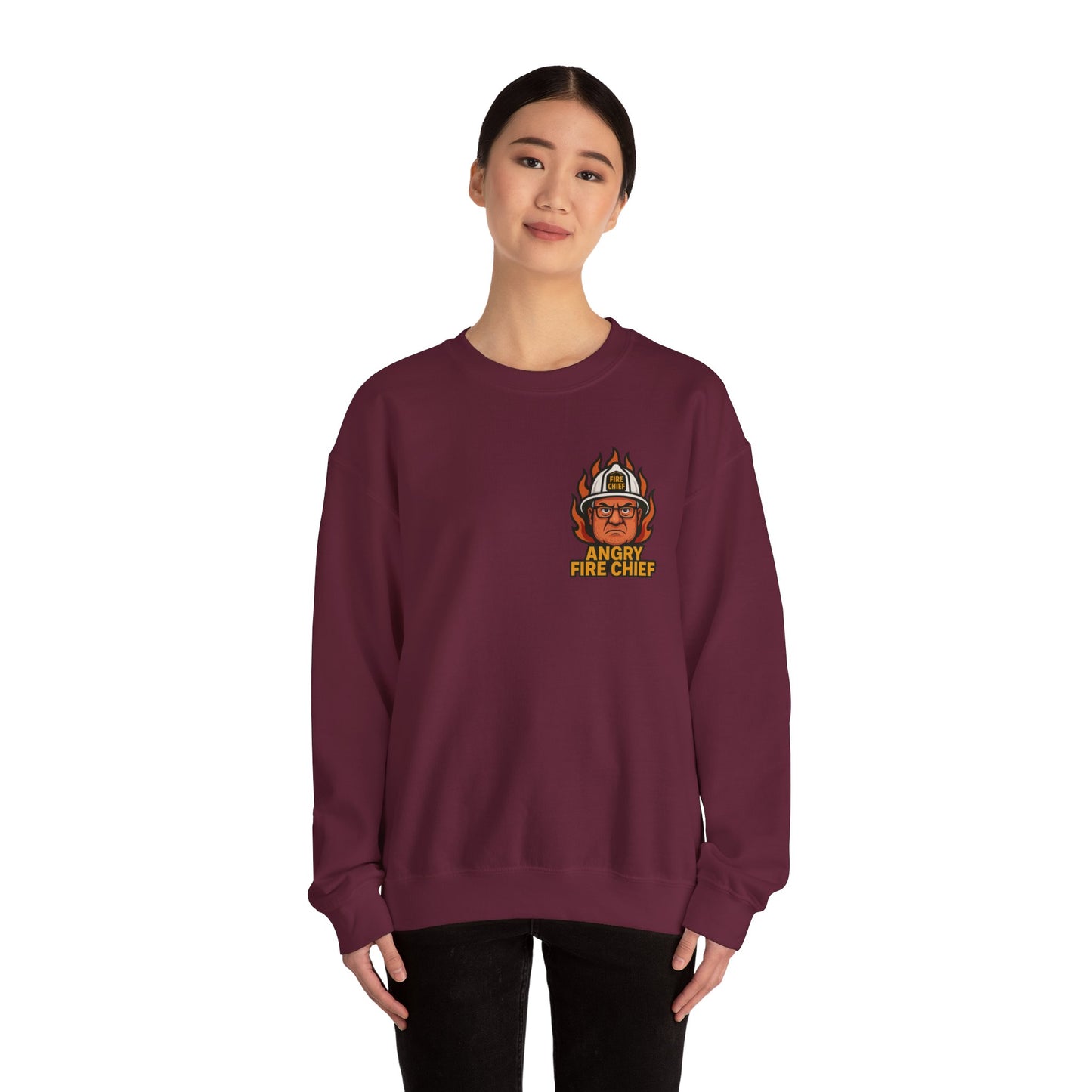 Motivational Crewneck Sweatshirt for Firefighters