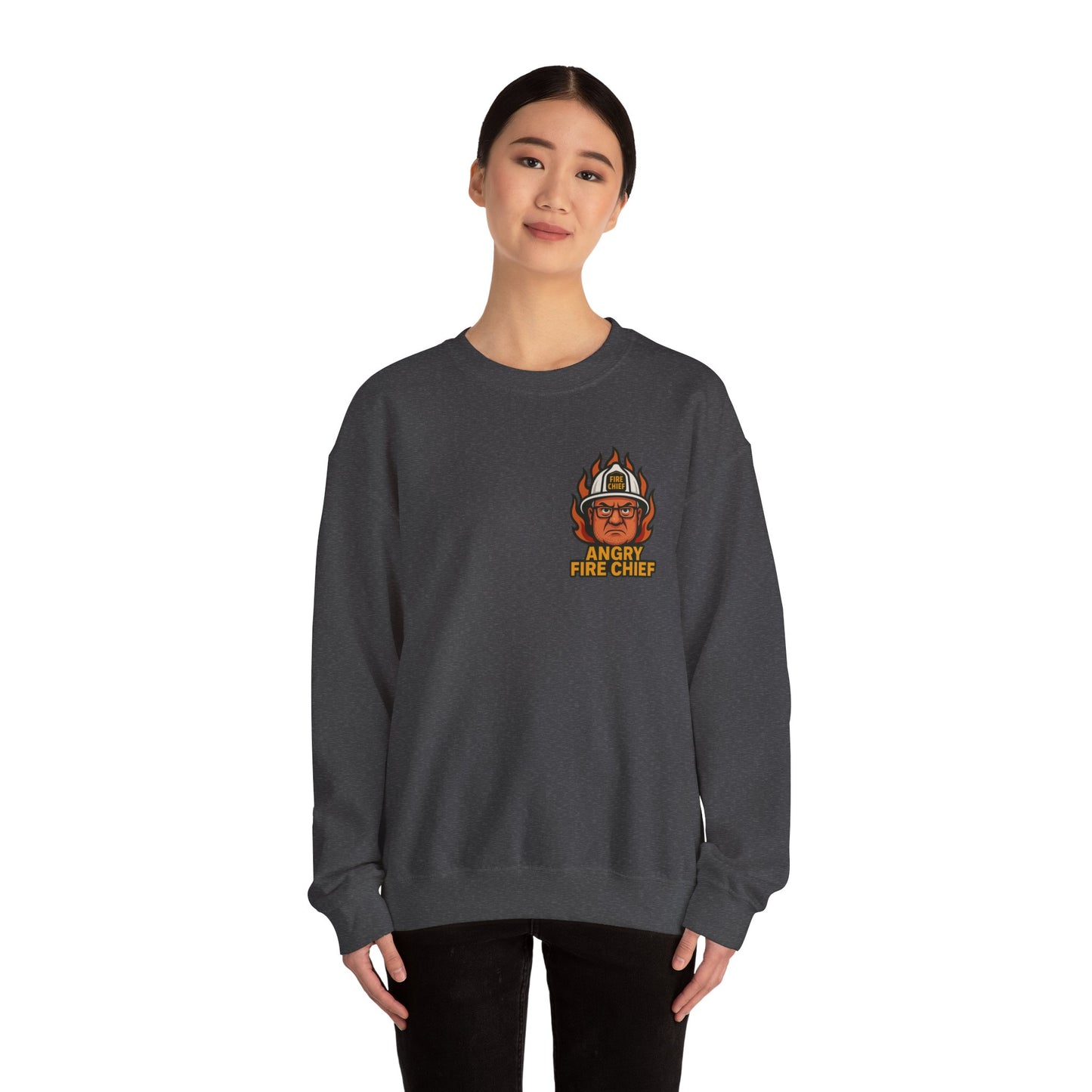 Motivational Crewneck Sweatshirt for Firefighters