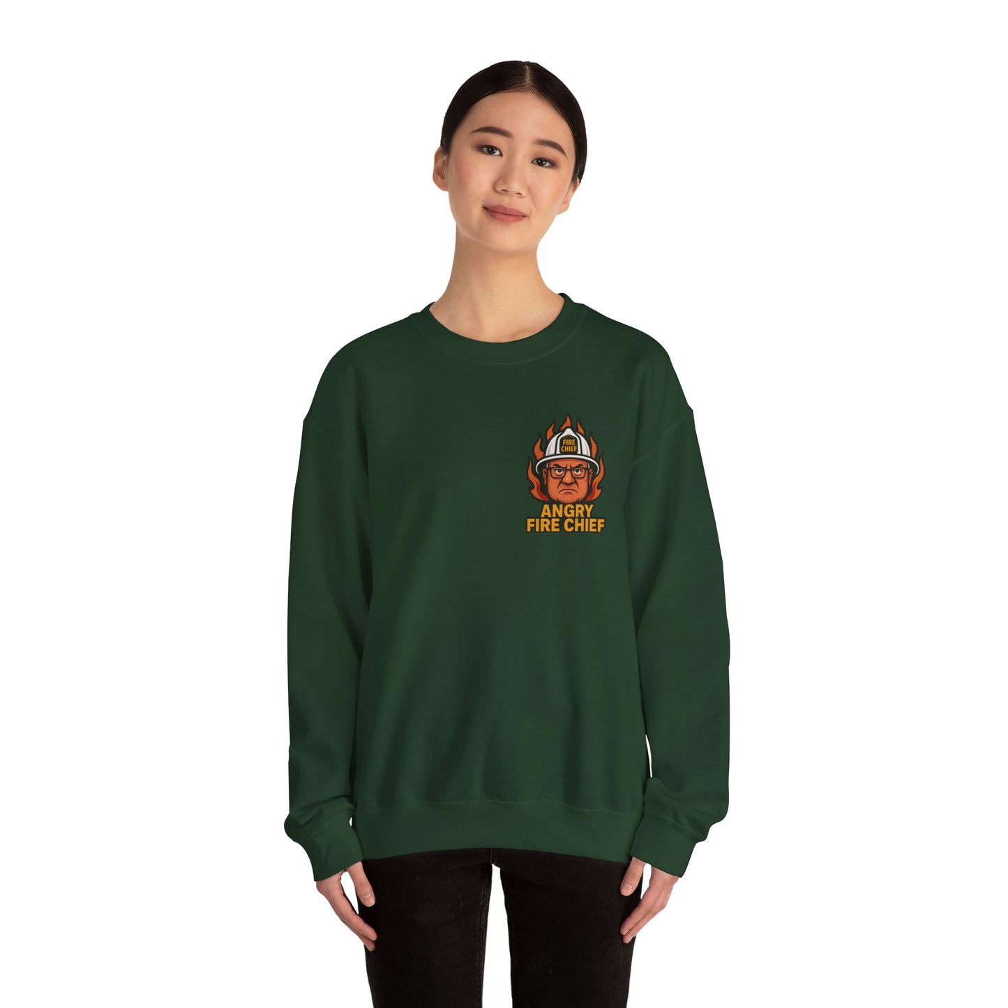 Motivational Crewneck Sweatshirt for Firefighters