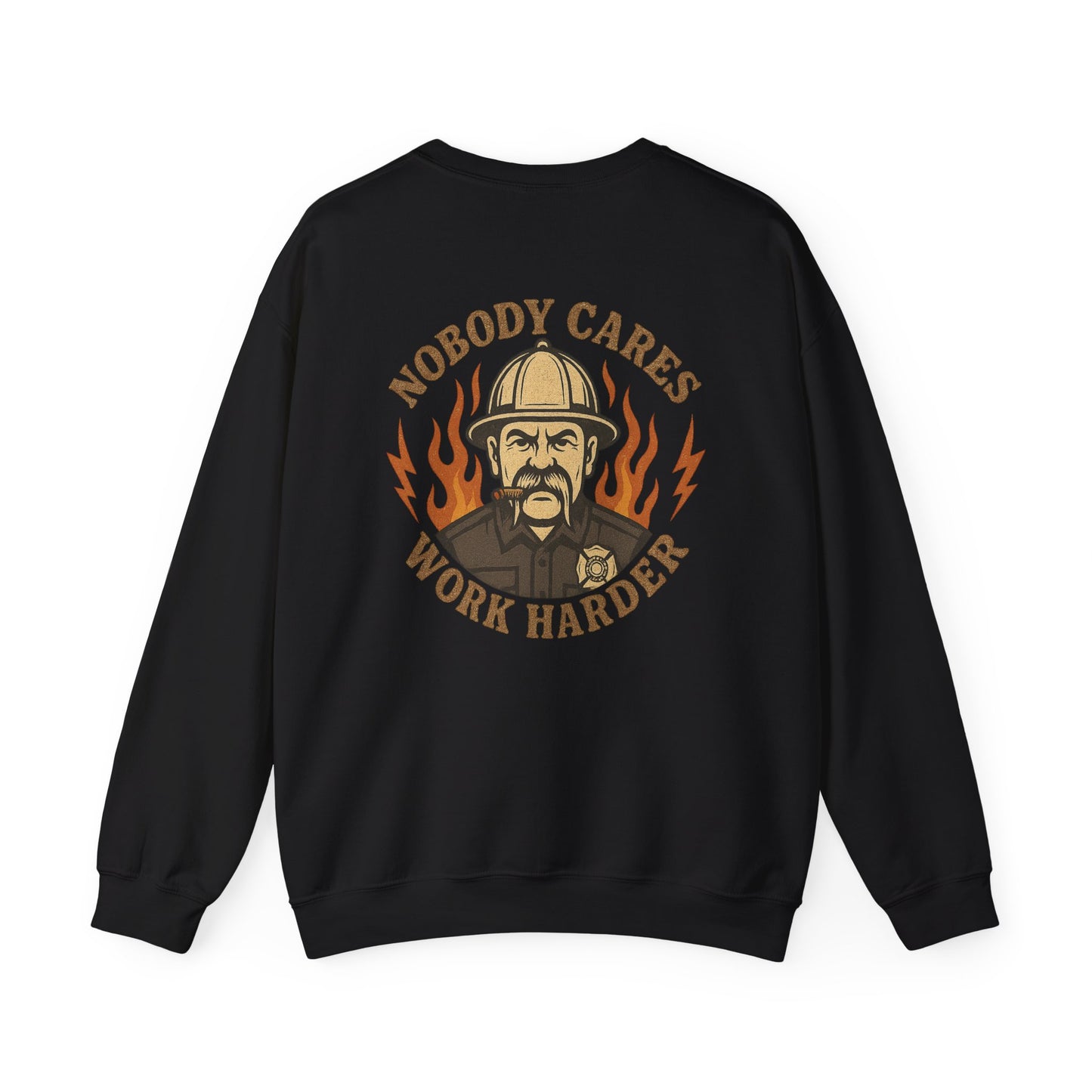 Motivational Crewneck Sweatshirt for Firefighters