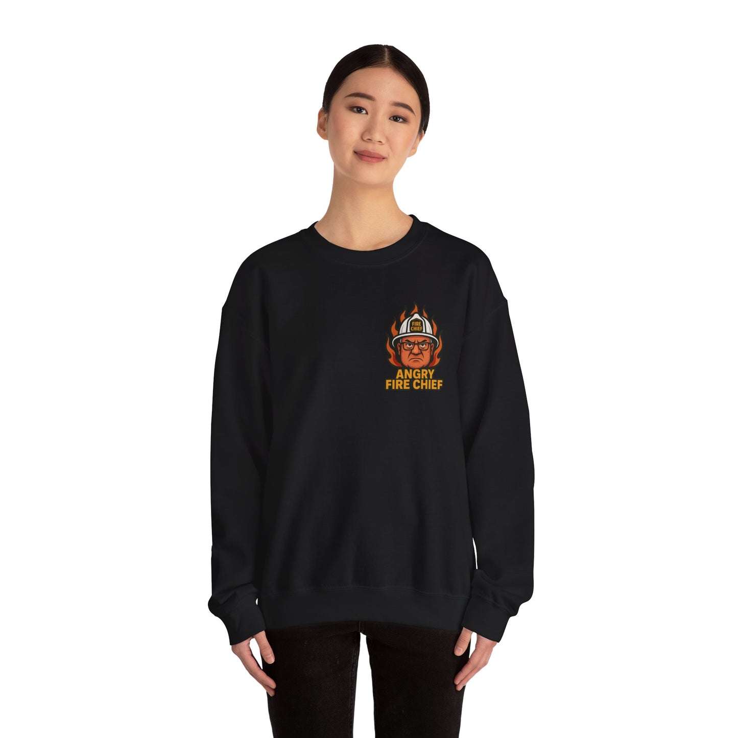 Motivational Crewneck Sweatshirt for Firefighters