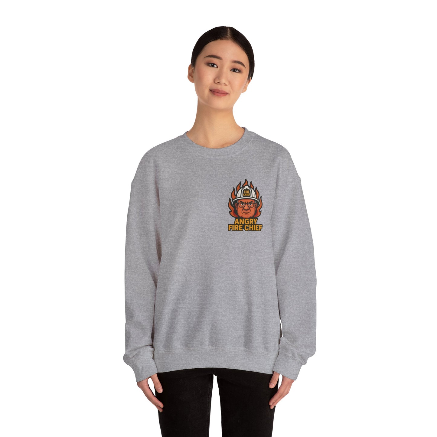 Motivational Crewneck Sweatshirt for Firefighters