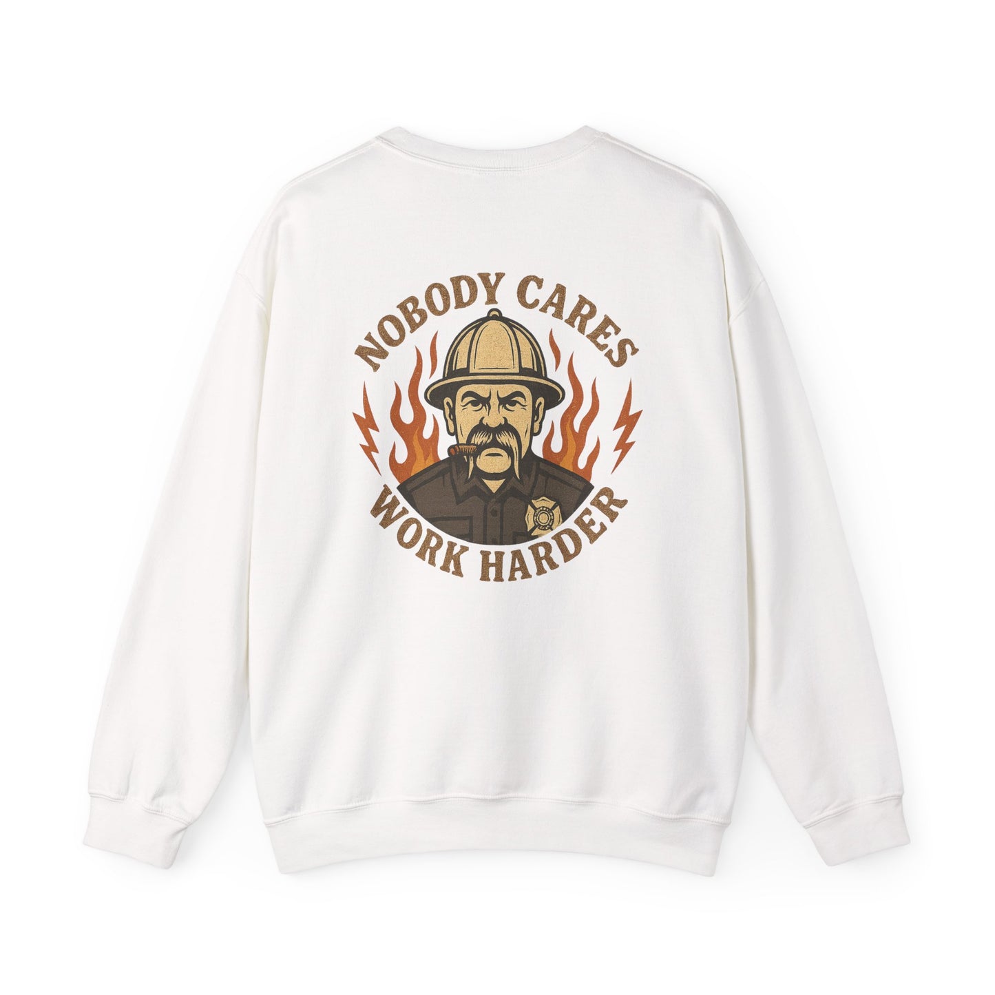 Motivational Crewneck Sweatshirt for Firefighters