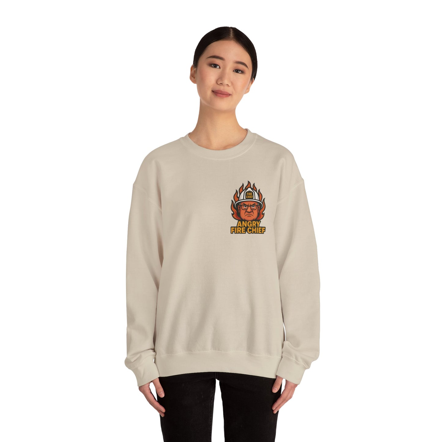 Motivational Crewneck Sweatshirt for Firefighters